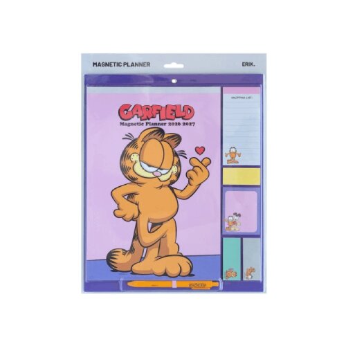 Grupo Erik Editores S. L. The Garfield - Zidni magnetni planer 2026/27 sa hemijskom - Garfield, 16-Month, 30x35 cm Cene