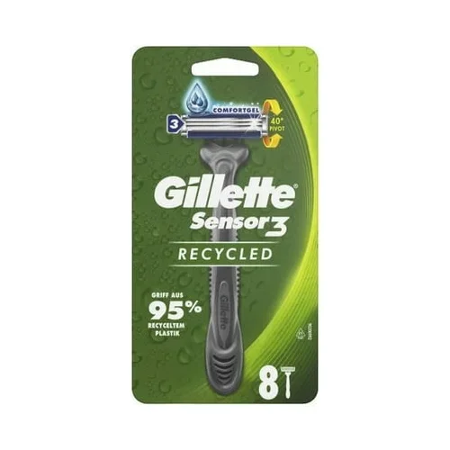 Gillette Sensor3 Recycled brivnik za enkratno uporabo