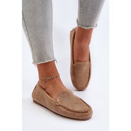 Kesi Women&amp;#039;s suede loafers dark beige Ranica Slike