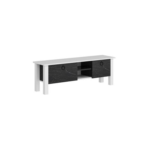 Hanah home rose - marble whiteblack tv stand Slike