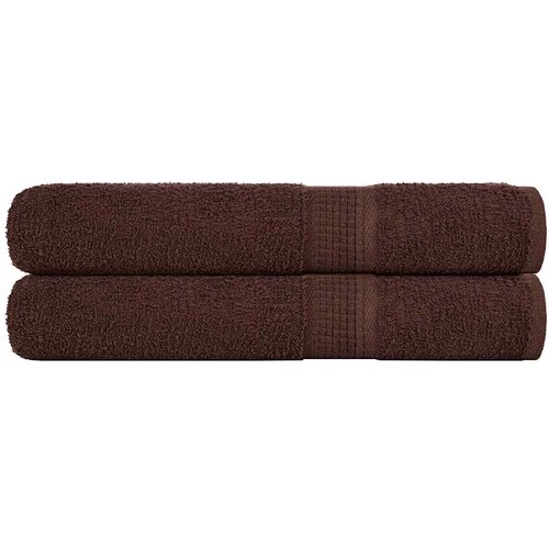  Ručnici FROGN 2 kom smeđi 100x200 cm 360 g/m&amp;sup2; Slike