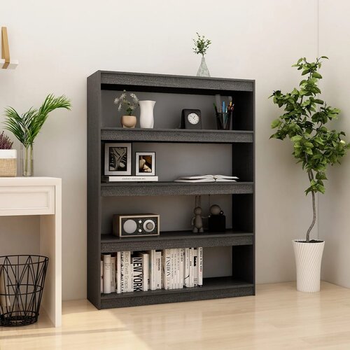 Furnova Knjižna omara za razdelitev prostora siva 100x30x135,5 cm, (21950703) Slike