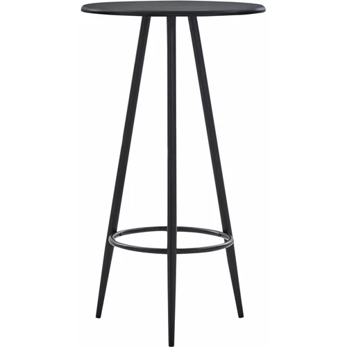 vidaXL Barska miza črna 60x107,5 cm mediapan