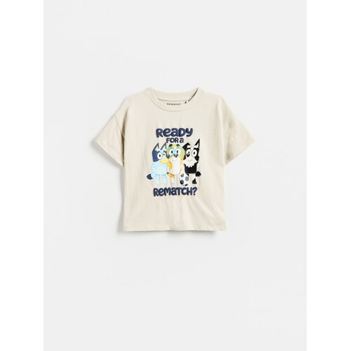 Reserved Bluey pamučna majica - bež Cene