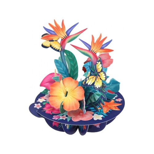 Santoro Pirouettes - Čestitka 3D - Pirouettes, Tropical Flowers Cene
