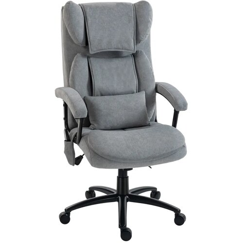  Ergonomska uredska stolica za masažu visoki naslon siva Cene