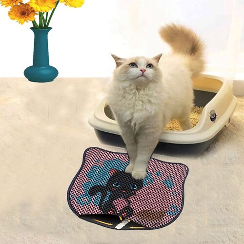 WALLXPERT Kdkafa0061 multicolor cat litter mat Cene