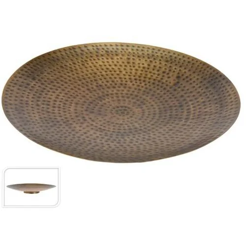  DEKORATIVNI OVAL 35CM BRASS