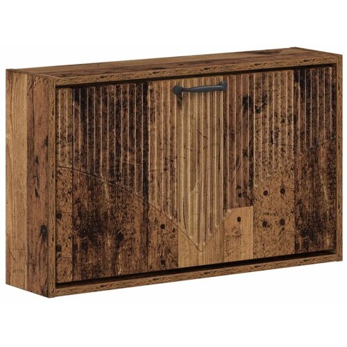  Ormar za cipele na zidu HOORN 71 x 17 x 43 cm Konstruirano drvo - Staro drvo Slike