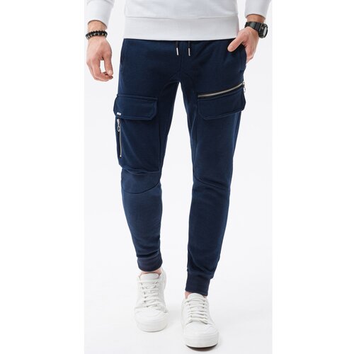 Ombre Spodnji deli trenirke Mo&amp;scaron;ke hlače (P905NAVY) pisana Slike