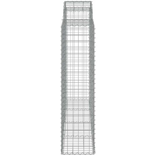  Lučne gabionske ko&amp;scaron;are 15kom 200x50x160/180cm pocinčano željezo Slike
