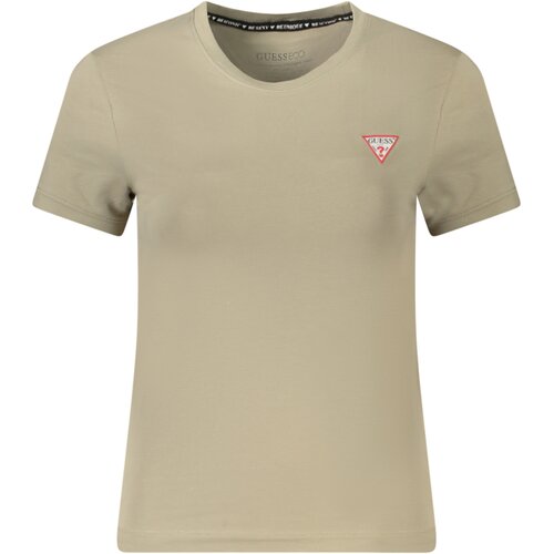 Guess Jeans BEIGE WOMEN&amp;amp;#39;S SHORT SLEEVE T-SHIRT Slike