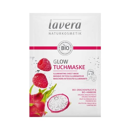 Lavera glow maska u maramici - organska pitaja i organska malina Slike