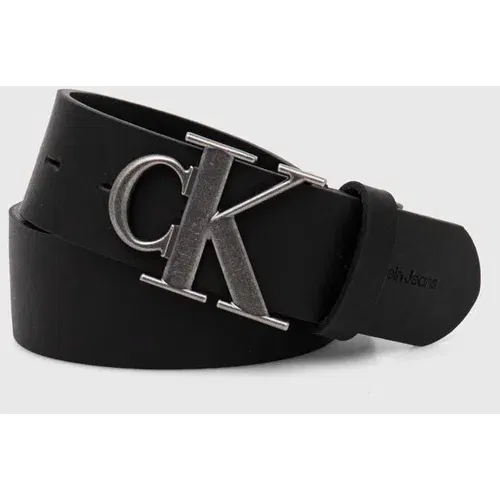 Calvin Klein Jeans Usnjen pas ženski, črna barva, K50K512067