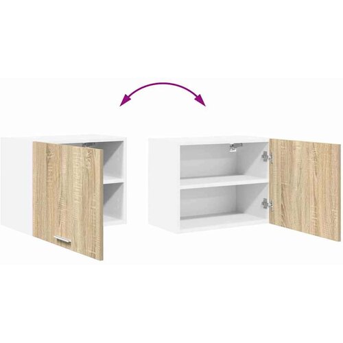 VidaXL viseći ormarić riga 2 pcs sonoma hrast i bijela 50 x 31 x 40 cm Slike