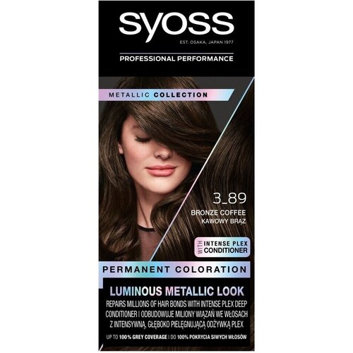 Syoss Color Metallic Collection permanentna barva za lase odtenek 3-89 Bronze Coffee 1 kos Cene