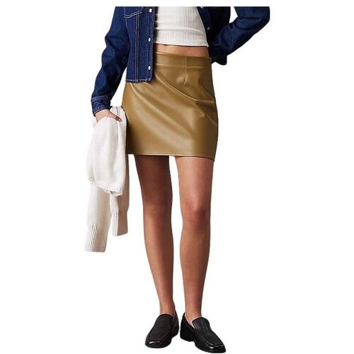 Calvin Klein mini suknja od eko kože CKJ20J224866-LFF Cene