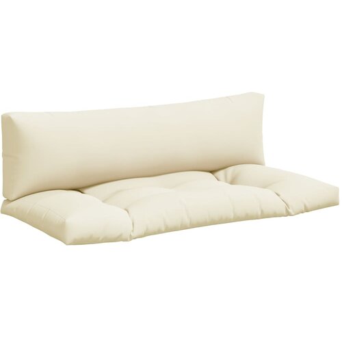 vidaXL Blazine za palete 2 kosa krem blago, (21416286) Cene