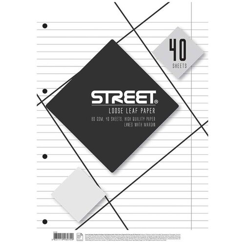 STREET Vložni listi A4, 40 listov, črte Cene