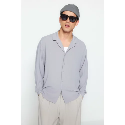 Trendyol Shirt - Gray - Oversize