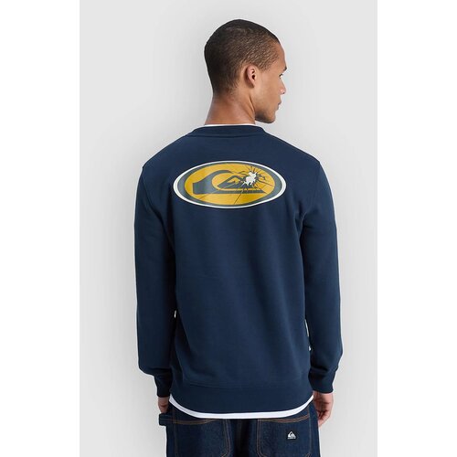 Quiksilver Graphic Crew Pulover dark navy Cene