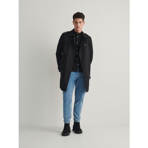 Reserved srajca super slim fit s pokončnim ovratnikom - črna Cene