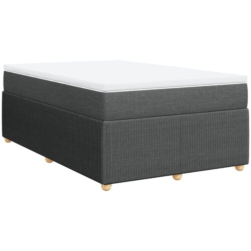 Maison Chic Box spring postelja - Vzmetna postelja z vzmetnico temno siva 120x200 cm blago SL5656, (21905797) Cene