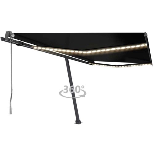  Avtomatska tenda LED + senzor 450x300 cm antracitna, (20728876) Cene