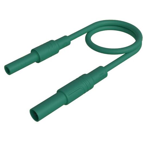 SKS Hirschmann MAL S GG-B 25/2\,5 gn varnostni merilni kabel 4 mm varnostni vtič 4 mm varnostna vtičnica 25 cm zelena 1 kos, (20520921) Cene