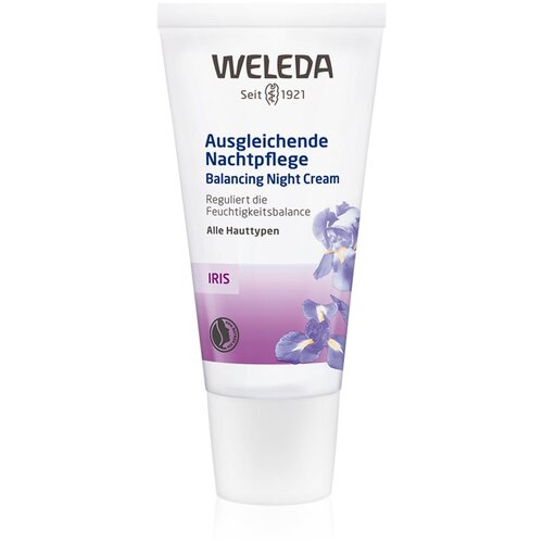 Weleda Iris Hydrating Night vlažilna nočna krema z irisom za suho kožo 30 ml za ženske Slike