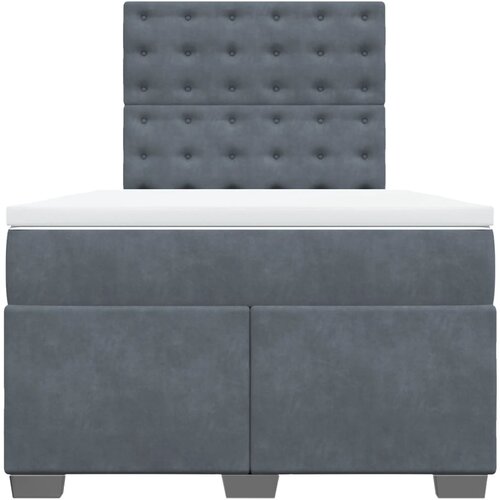  Krevet box spring s madracem tamnosivi 120 x 190 cm bar&amp;scaron;un Slike