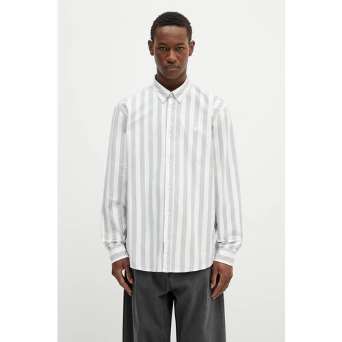 Carhartt WIP Srajca 'Dillion' siva / bela Cene