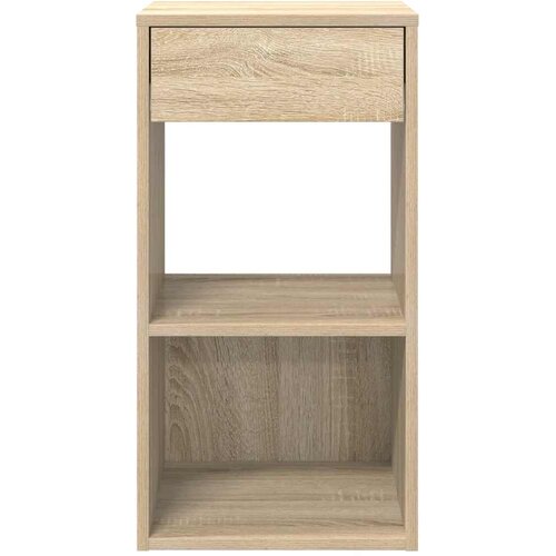  Noćni ormarići s ladicom 2 kom sonoma hrast 35x34x66,5 cm Slike
