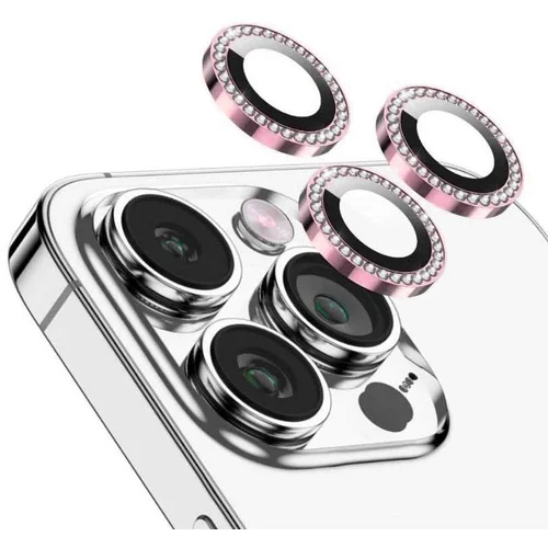  POSITIONER STAKLO KAMERE DIAMOND IPHONE 14 PRO/14 PRO MAX PINK