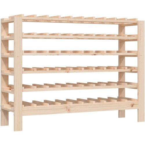 vidaXL Stojalo za vino 109,5x30x82 cm trdna borovina, (20766737) Cene