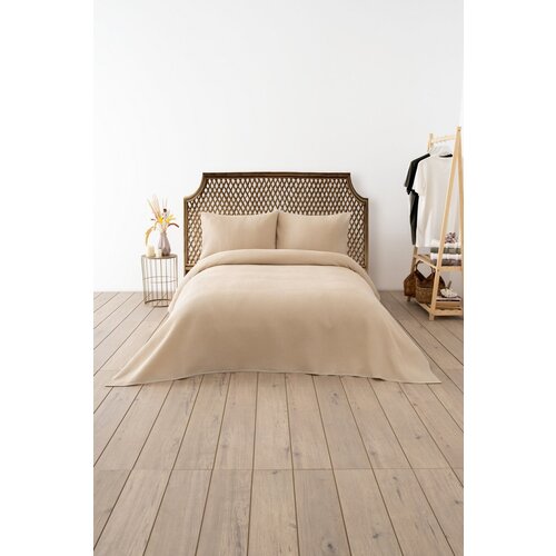  Waffle - Beige Double Pique Slike