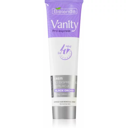 Bielenda Vanity Pro Express depilacijska krema za roke, pazduhe in predel bikinija za normalno kožo Black Orchid 75 ml