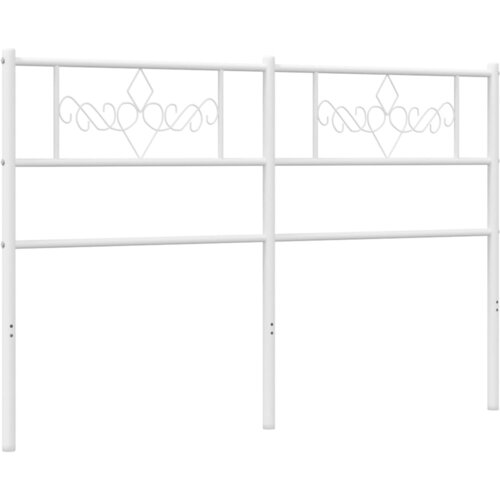 VidaXL Kovinsko vzglavje belo 150 cm, (21048445) Slike