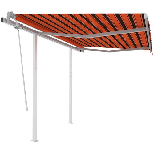 Tenda na ručno uvlačenje sa stupovima Slike