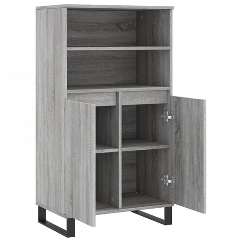  Visoka komoda siva sonome 60x36x110 cm od konstruiranog drva Slike