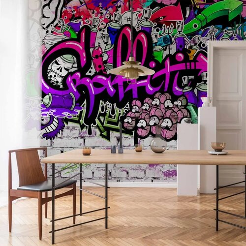  Foto tapeta - Purple Graffiti 450x315 Vodootporna Cene