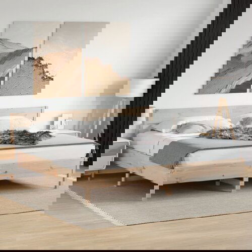 Furnova Posteljni okvir brez vzmetnice 200x200 cm trdna borovina, (21943149) Slike