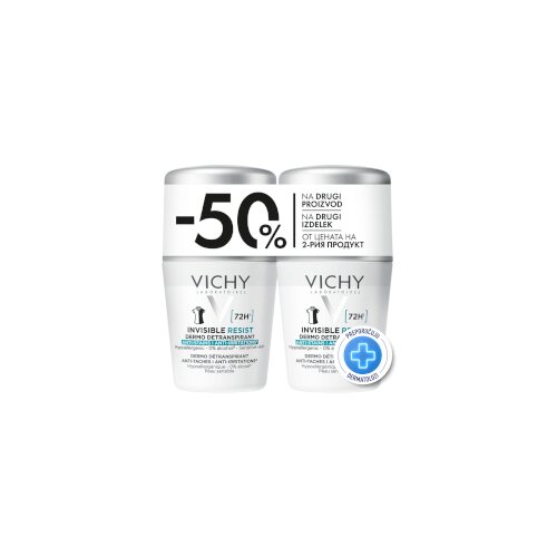 Vichy Roll-on dezodorans Invisible Resist 72h DUO Slike