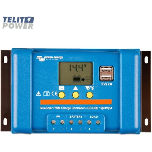 Victron Energy Victron BlueSolar PWM LCD&USB 12/24V-5A &ndash; Solarni regulator punjenja Cene