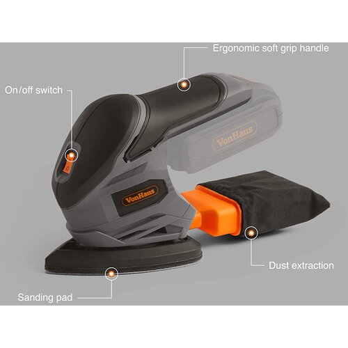 Vonhaus akumulatorski vibracijski brusilnik E-Series 18V 3500172 Cene