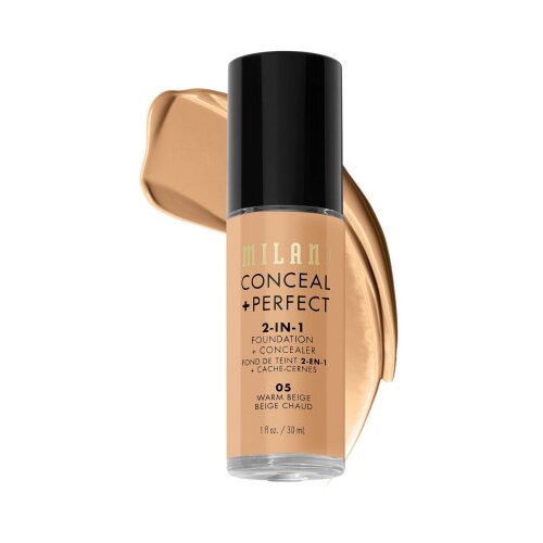 Milani conceal + perfect 2-in-1 puder za lice 05 warm beige Slike