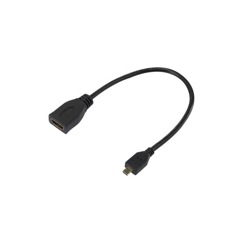 SpeaKa Professional hdmi adapter [1x hdmi utikač d micro 1x hdmi utikač ženski] 0.20 m, crna, pozlaćeni utični kontakti Cijene