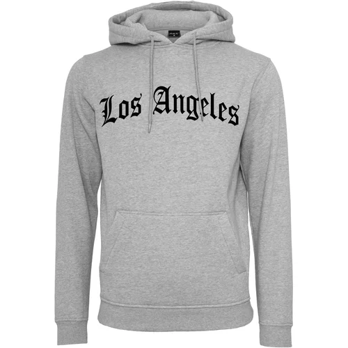 MT Men Los Angeles Wording Hoody heather grey