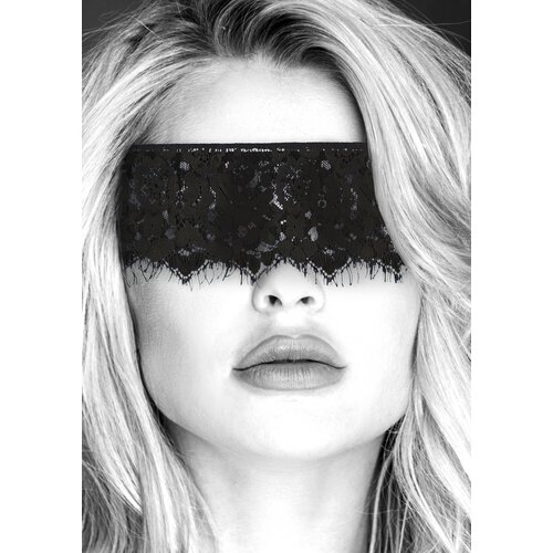 Ouch! Lace Mask With Elastic Straps Black Cijene