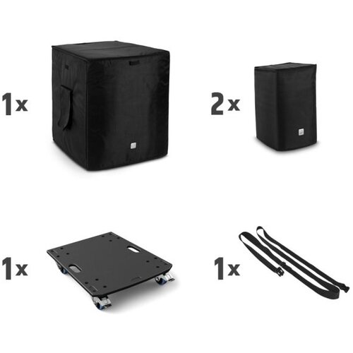 Ld Systems DAVE 12 G4X BAG SET, set transportnih torb + voziček - - Audio-Kondric Slike